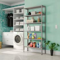 Estante de Aço para Escritório Área de Serviço 5 Prateleiras 30cm Gênova Estante de Aço para Escritório Área de Serviço 5 Prateleiras 30cm Gênova