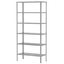 Estante De Aço Para Sala Livros Escritório Almoxarifado 6 Bandejas 90cm Galvanizada Armário Multiuso Resistente Expositor Loja Quarto Estante De Aço Para Sala Livros Escritório Almoxarifado 6 Bandejas 90cm Galvanizada Armário Multiuso Resistente Expositor Loja Quarto