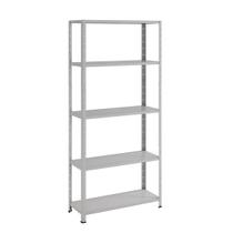 Estante De Aço Prateleira Armario 5 Bandejas Prateado Suporte 150Kg
