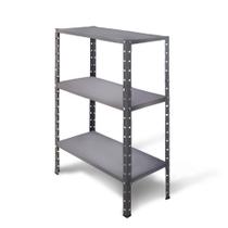 Estante de Aço Prateleira Modular Multiuso Armário Livreiro Com 3 Bandejas até 30kg por bandejas