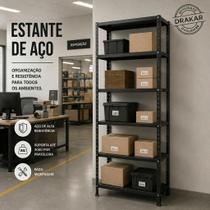 Estante de Aço Prateleira Modular Multiuso Armário Livreiro Com 6 Bandejas até 30kg por bandejas