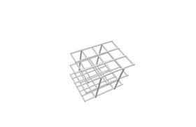 Estante de Aço Revestida de PVC para 12 Tubos - Ricilab