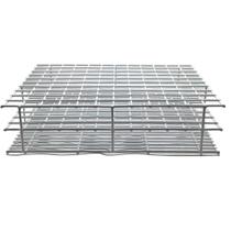 Estante de Arame Revestido em PVC para Tubos de 21mm com 100 Furos (RICILAB) Estante de Arame Revestido em PVC para Tubos de 21mm com 100 Furos (RICILAB)