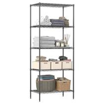 Estante de Armazenamento BestOffice de Metal Ajustável com 5 Níveis, 60"