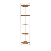 Estante De Canto 5 Prateleiras 202 Cm Li022 Canela Branco Kpb Estante De Canto 5 Prateleiras 202 Cm Li022 Canela Branco Kpb