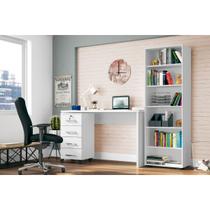 Estante De Livro Office Com 5 Prateleiras Branco