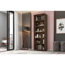 Estante De Livro Para Sala Quarto Livreiro Madeira Avelã