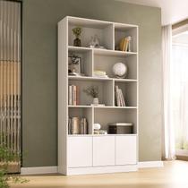 Estante de Livros 100% Mdf 3 Portas 8 Nichos Versatile