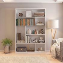 Estante de Livros 120 cm X 180 cm 5 Prateleiras Seattle Yescasa Branco