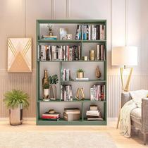 Estante de Livros 120CMX180CM 4 Prateleiras Seattle Yescasa Verde
