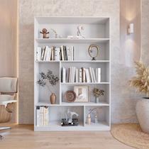 Estante de Livros 120CMX180CM 5 Prateleiras Seattle Yescasa Branco