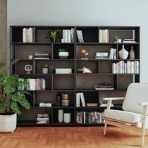 Estante de Livros 240cmx187,5cm Conjunto 2 Estantes Euforia YesCasa