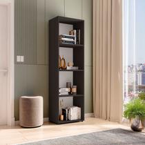 Estante de Livros 40CMX150CM Modular 4 Nichos Calum Preto