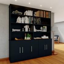 Estante de Livros 5 Portas 8 Prateleiras Moderno