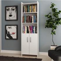 Estante de Livros 52cmx177cm Multiuso 2 Portas Espresso Móveis