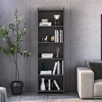 Estante de Livros 57CMX183CM 5 Prateleiras 2328 Preto/Vulcano Estante de Livros 57CMX183CM 5 Prateleiras 2328 Preto/Vulcano
