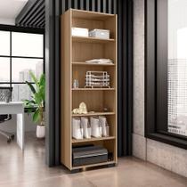 Estante de Livros 60,5CMX188CM 5 Prateleiras Office Móveis Leão Marrom/Freijó Estante de Livros 60,5CMX188CM 5 Prateleiras Office Móveis Leão Marrom/Freijó
