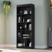Estante de Livros 70CMX182CM 4 Prateleiras LV300 Preto Estante de Livros 70CMX182CM 4 Prateleiras LV300 Preto