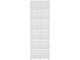 Estante de Livros 74CMX221CM 12 Nichos Caracol Branco