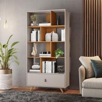 Estante de Livros 91cmx179cm Multiuso 1 Gaveta Giga Office