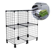 Estante de Livros e Disco de Vinil LPs 4 Nichos 40x40cm Balcão Aramado Multiuso Versátil Sala Quarto Preto Estante de Livros e Disco de Vinil LPs 4 Nichos 40x40cm Balcão Aramado Multiuso Versátil Sala Quarto Preto