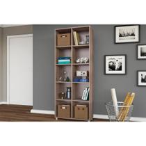 Estante de Livros ESM225 c/ 10 Nichos Rustico - Movelbento Estante de Livros ESM225 c/ 10 Nichos Rustico - Movelbento