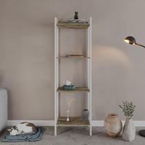 Estante de Livros Industrial 45cmx146cm Multiuso 4 Prateleiras Active YesCasa