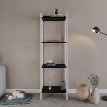 Estante de Livros Industrial 45cmx146cm Multiuso 4 Prateleiras Active YesCasa
