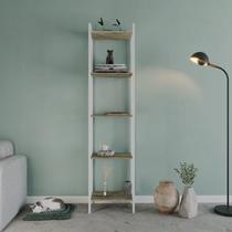 Estante de Livros Industrial 45CMX187CM Multiuso 5 Prateleiras Active Yescasa Marrom