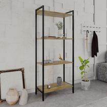 Estante de Livros Industrial 60cmx146cm Multiuso 4 Prateleiras Active YesCasa