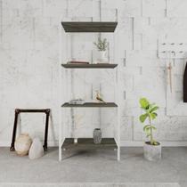 Estante de Livros Industrial 60cmx146cm Multiuso 4 Prateleiras Active YesCasa