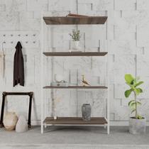 Estante de Livros Industrial 80cmx146cm Multiuso 4 Prateleiras Active YesCasa