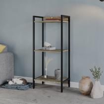 Estante de Livros Industrial Aço 45cmx104cm 3 Prateleiras Active YesCasa