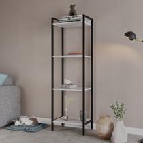 Estante de Livros Industrial Aço 45cmx146cm Multiuso 4 Prateleiras Active YesCasa