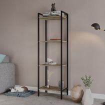 Estante de Livros Industrial Aço 45cmx146cm Multiuso 4 Prateleiras Active YesCasa