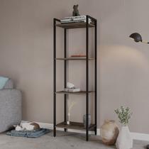 Estante de Livros Industrial Aço 45cmx146cm Multiuso 4 Prateleiras Active YesCasa