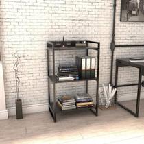 Estante de Livros Industrial Aço 60cmx104cm 3 Prateleiras Kuadra Estante de Livros Industrial Aço 60cmx104cm 3 Prateleiras Kuadra