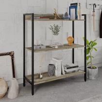 Estante de Livros Industrial Aço 80cmx104cm 3 Prateleiras Active YesCasa Estante de Livros Industrial Aço 80cmx104cm 3 Prateleiras Active YesCasa