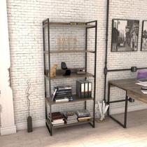 Estante de Livros Industrial Aço 80cmx187cm 5 Prateleiras Kuadra Estante de Livros Industrial Aço 80cmx187cm 5 Prateleiras Kuadra