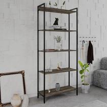 Estante de Livros Industrial Aço 80cmx187cm Multiuso 5 Prateleiras Active YesCasa Estante de Livros Industrial Aço 80cmx187cm Multiuso 5 Prateleiras Active YesCasa