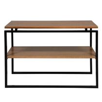 Estante de Livros Industrial Aço 90CMX64CM Objetos e Plantas X 64 Zen Marrom/Preto