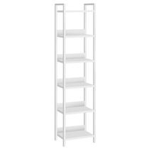 Estante de livros MAHANCRIS Estante de 6 camadas branca BKBW6601 Estante de livros MAHANCRIS Estante de 6 camadas branca BKBW6601