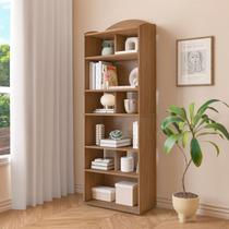 Estante de Livros MDF 57,5cmx166,5cm Sala de Estar com 10 Nichos Arco