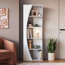 Estante de Livros Orgânico 63cmx180cm Multiuso Arco com 5 Prateleiras