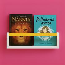 Estante de Livros Para Quarto Sala Prateleira Organizadora Estante Moderna Decorativa Moderna Nicho de Madeira MDF 40cm