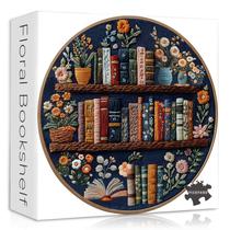 Estante de livros Puzzle PICKFORU Blooming 1000 peças para adultos Estante de livros Puzzle PICKFORU Blooming 1000 peças para adultos