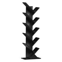 Estante de livros SHEEPAM 10 Tier Tree Prateleira de livros de madeira preta Estante de livros SHEEPAM 10 Tier Tree Prateleira de livros de madeira preta