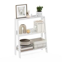 Estante de livros Shelf Furinno Ladder, 3 camadas, branca