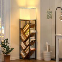 Estante de livros Tree Cutogxon de 8 camadas com luz para livros de capa dura Estante de livros Tree Cutogxon de 8 camadas com luz para livros de capa dura