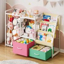 Estante de livros Twinkoo Kids com armazenamento de brinquedos Prateleira de livros de 3 camadas grande